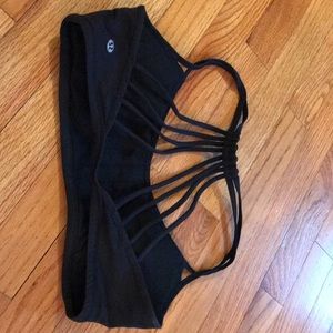 Lululemon Black Strappy sports bra size 8